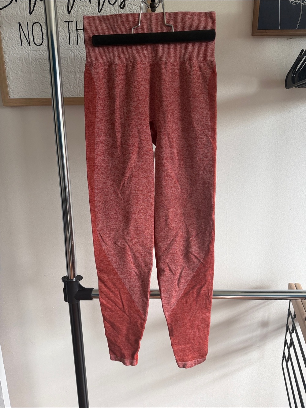 PINK Victoria's Secret Seamless Heathered Rust Leggings